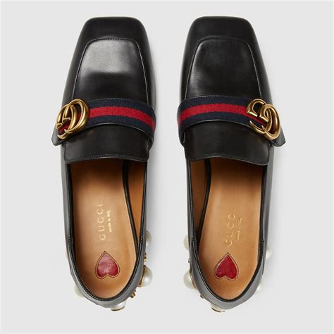 gucci formal loafers|Gucci heeled loafers.